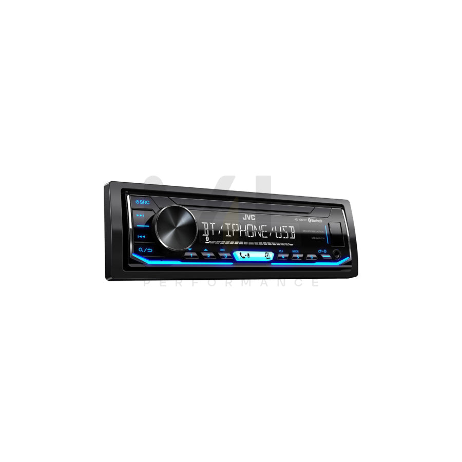 JVC KD-X351BT Car stereo 1 DIN, AOA 2.0, Made for iPod/iPhone, 14.4V, AAC, FLAC, MP3, WAV, WMA, Spotify | ML Performance Car Parts