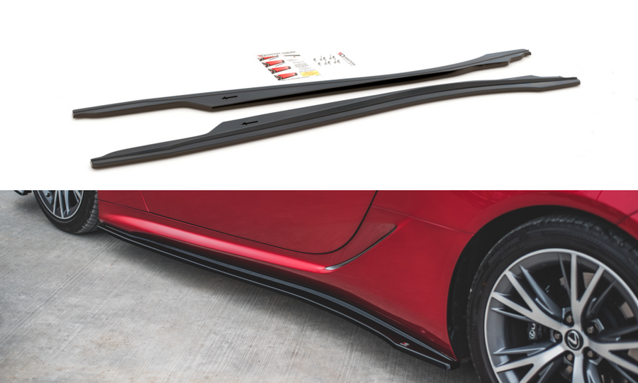 Maxton Design LE-LC-500-SD1T Side Skirts Diffusers Lexus LC 500 | ML Performance UK Car Parts