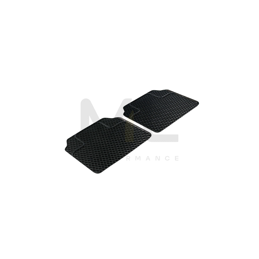 WALSER Universal fit 14976 Floor mat set Elastomer, Rear, Quantity: 2, Black | ML Performance Car Parts