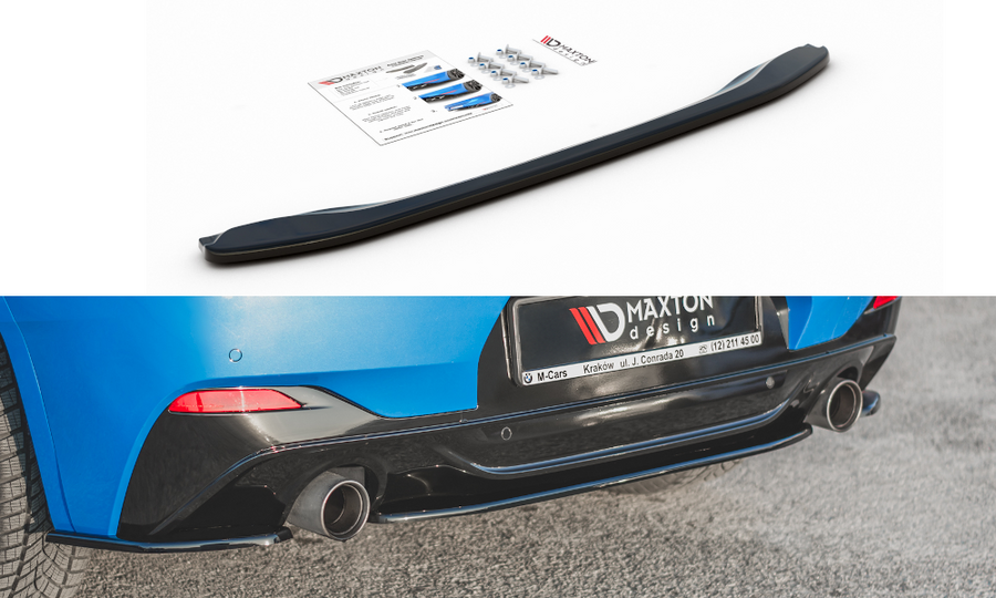 Maxton Design BM-X2-39-MPACK-RD1T Central Rear Splitter BMW X2 F39 M-Pack | ML Performance UK Car Parts