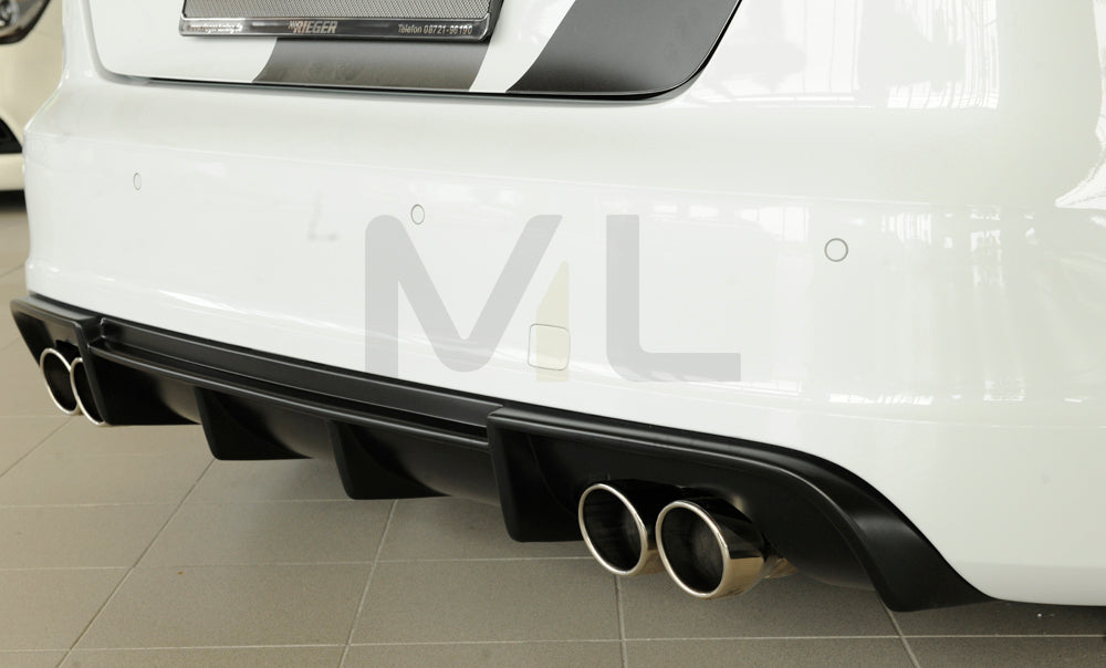 Rieger 00056813 Audi 8V S3 Rear Diffuser 6 | ML Performance EU Car Parts