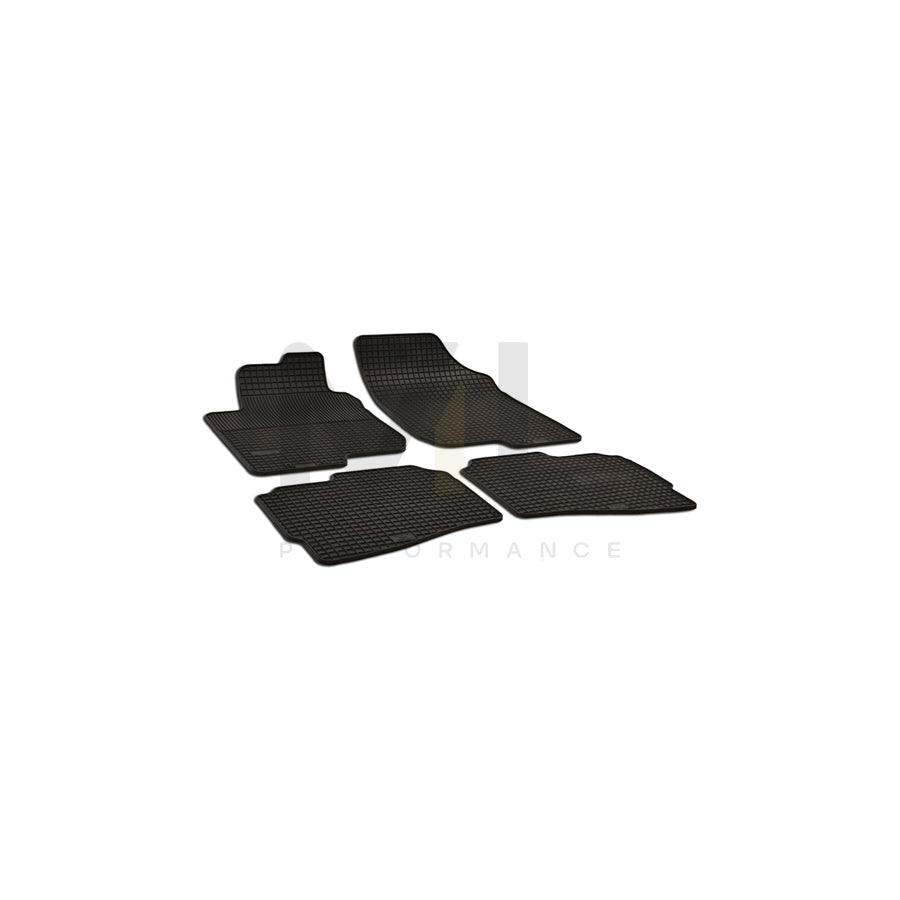 WALSER 50360 Floor mat set for HYUNDAI i30 I Estate (FD) Elastomer, Front and Rear, Quantity: 4, Black | ML Performance Car Parts