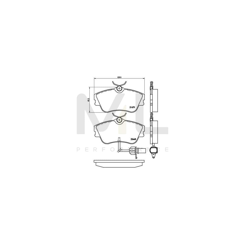 Brembo P 85 050 Brake Pad Set With Brake Caliper Screws | ML Performance Car Parts