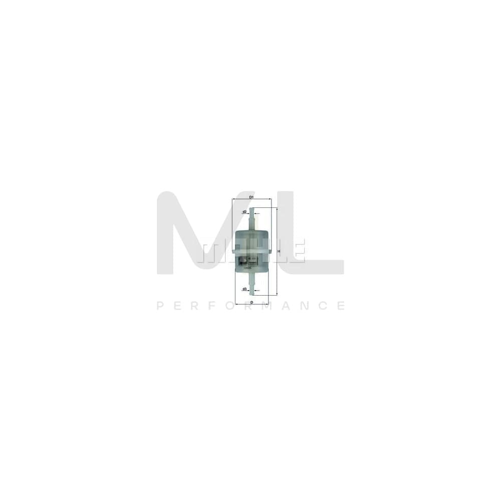 MAHLE ORIGINAL KL 63 Fuel filter In-Line Filter | ML Performance Car Parts