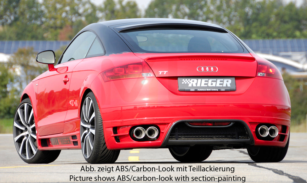 Rieger 00099050 Audi 8J TT Rear Diffuser 2 | ML Performance EU Car Parts