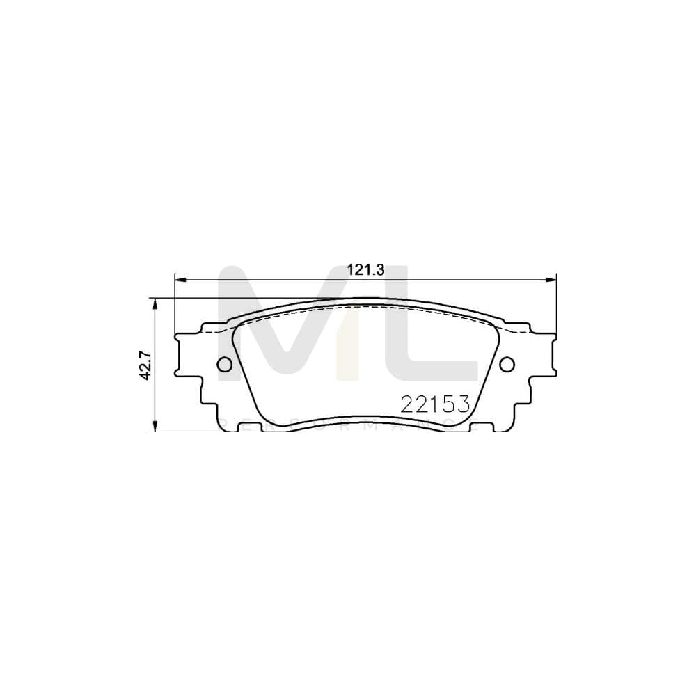 Brembo P 83 166 Brake Pad Set Excl. Wear Warning Contact | ML Performance Car Parts