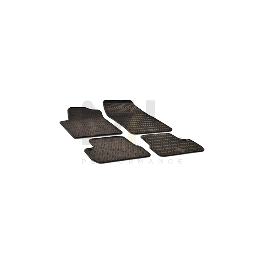 WALSER Tailored 50334 Floor mat set Elastomer, Front and Rear, Quantity: 4, Black | ML Performance Car Parts