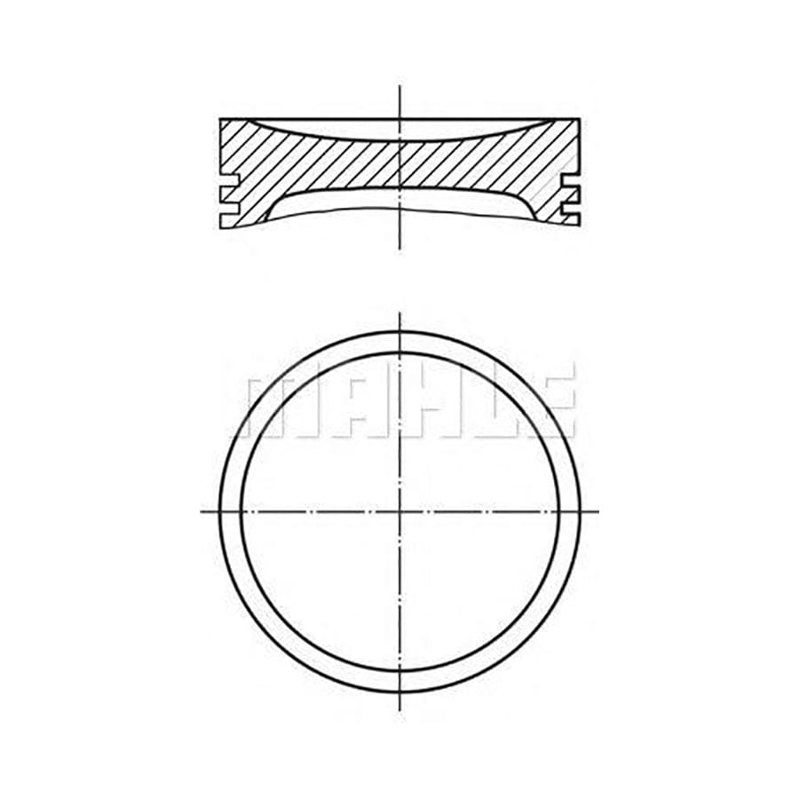 MAHLE ORIGINAL 640 14 00 Piston 76 mm, with piston rings | ML Performance Car Parts