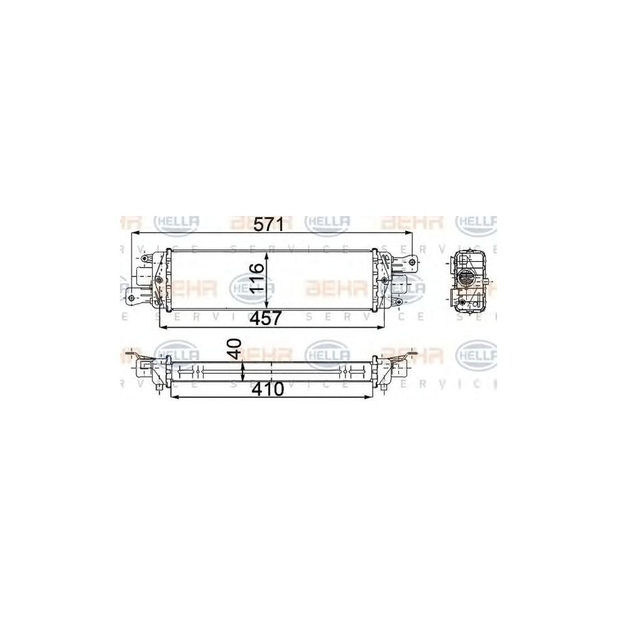 Hella 8ML 376 746-671 Intercooler