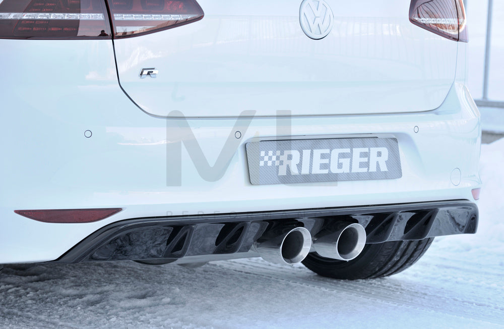 Rieger 00088092 VW Mk7 Golf R Rear Diffuser 2 | ML Performance EU Car Parts