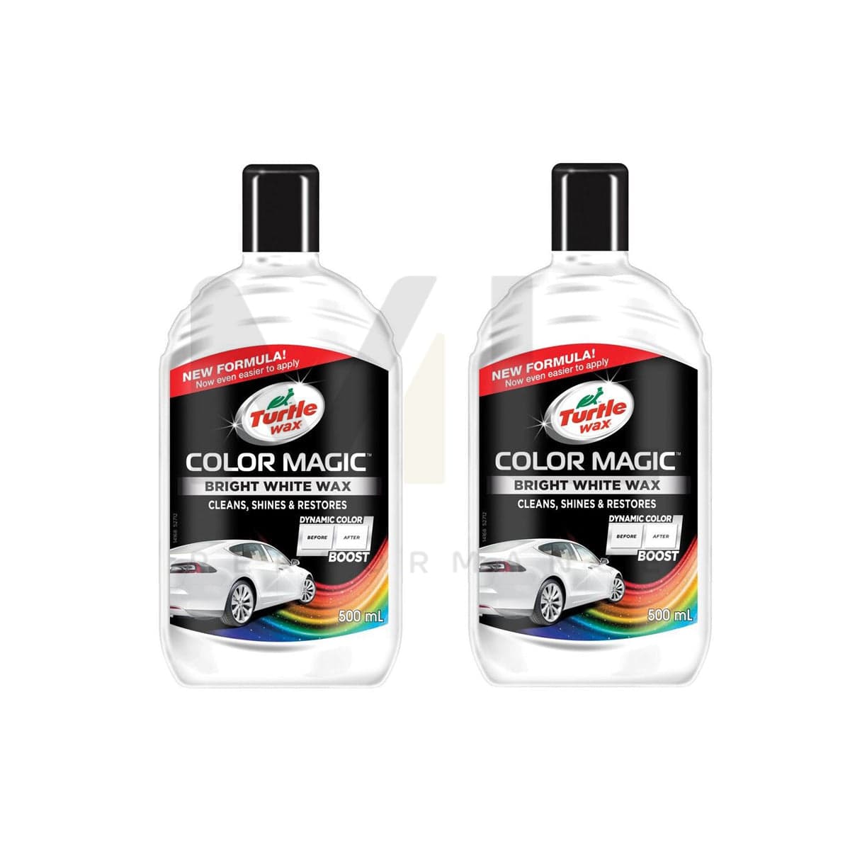 Turtle Wax Color Magic White Car Polish 2 X 500 Ml