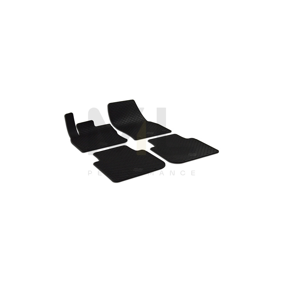 WALSER Tailored 50830 Floor mat set Elastomer, Front and Rear, Quantity: 4, Black | ML Performance Car Parts