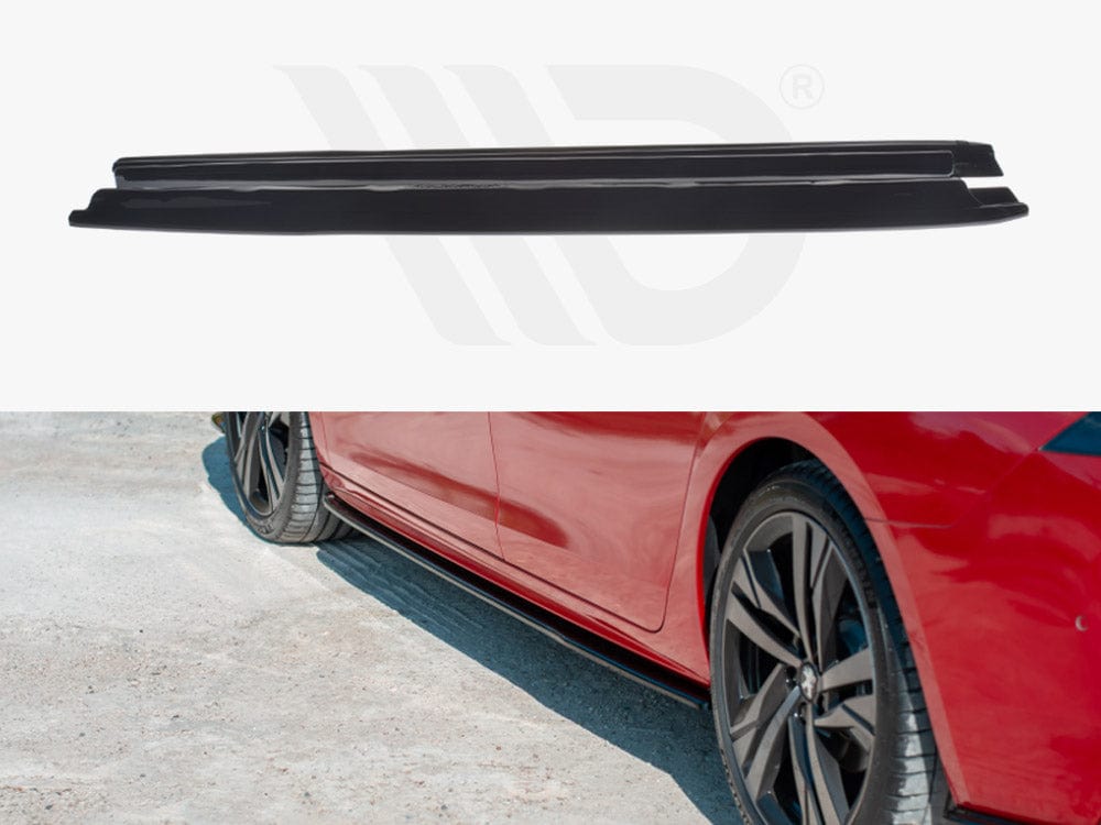 Maxton Design PE-508-2-GT-SD1T Side Skirts Diffusers Peugeot 508 MK2 | ML Performance UK Car Parts