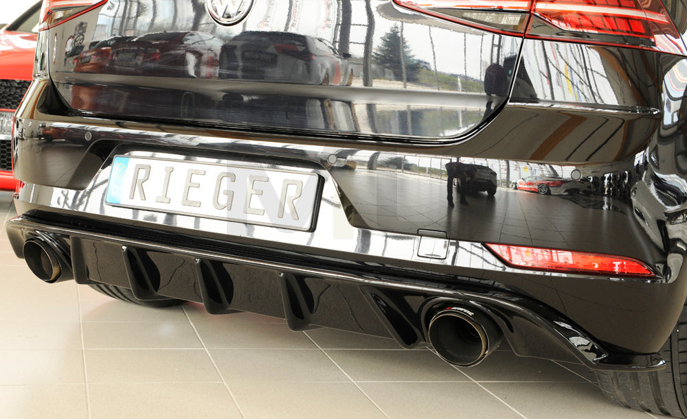 Rieger 00088160 VW Mk7 Golf GTI Rear Diffuser 6 | ML Performance EU Car Parts