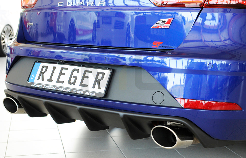 Rieger 00027038 SEAT 5F Leon Cupra Rear Diffuser 2 | ML Performance EU Car Parts