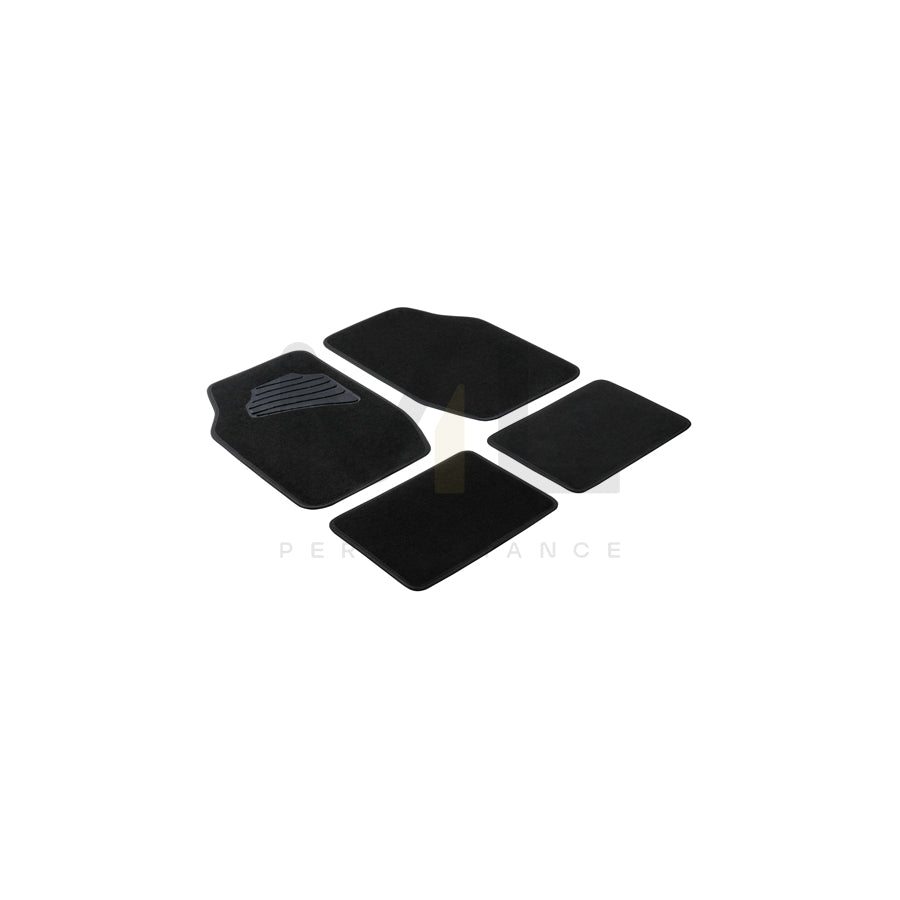 WALSER Universal fit, Matrix 29022 Floor mat set PP (Polypropylene), Front and Rear, Quantity: 4, Black | ML Performance Car Parts