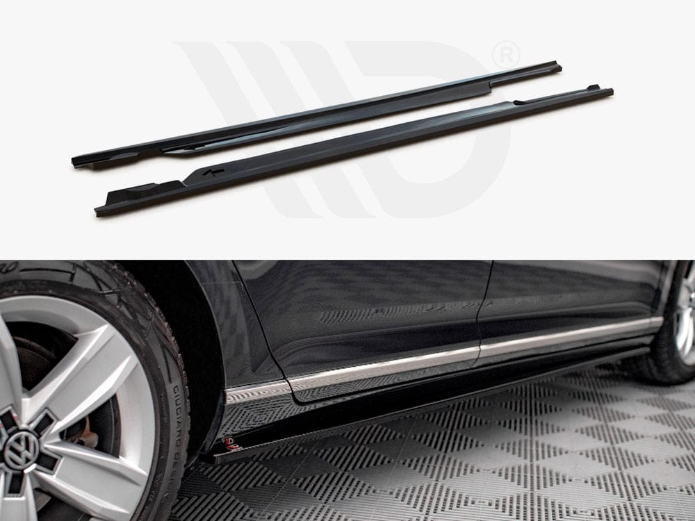 Maxton Design VW-PA-B8F-SD1T Side Skirts Diffusers VW Passat B8 Facelift (2019-) | ML Performance UK Car Parts