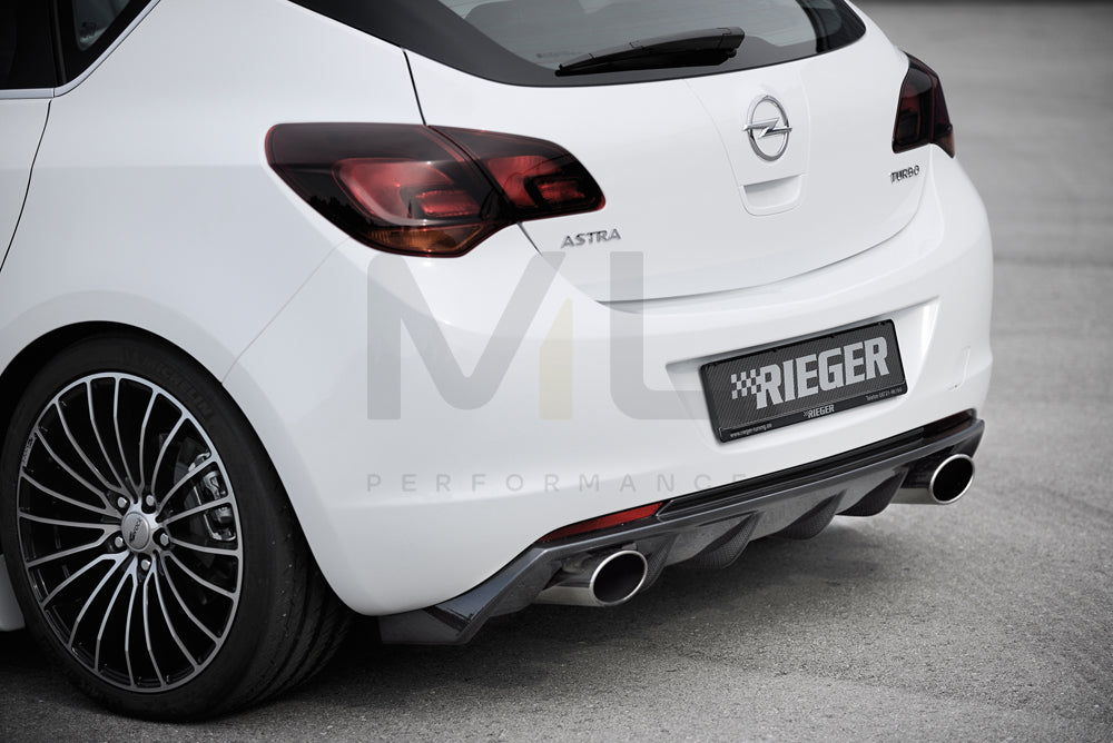 Rieger 00099849 Opel Astra J Rear Diffuser 2 | ML Performance EU Car Parts