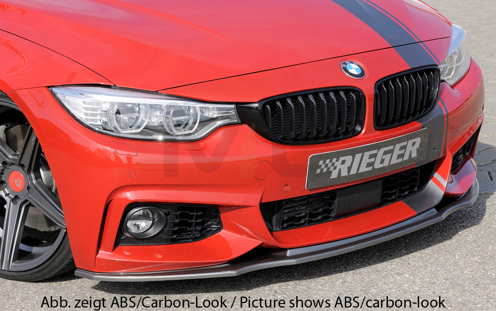 Rieger 00088086 BMW 4 Series F32 F33 F36 Front Splitter 6 | ML Performance EU Car Parts