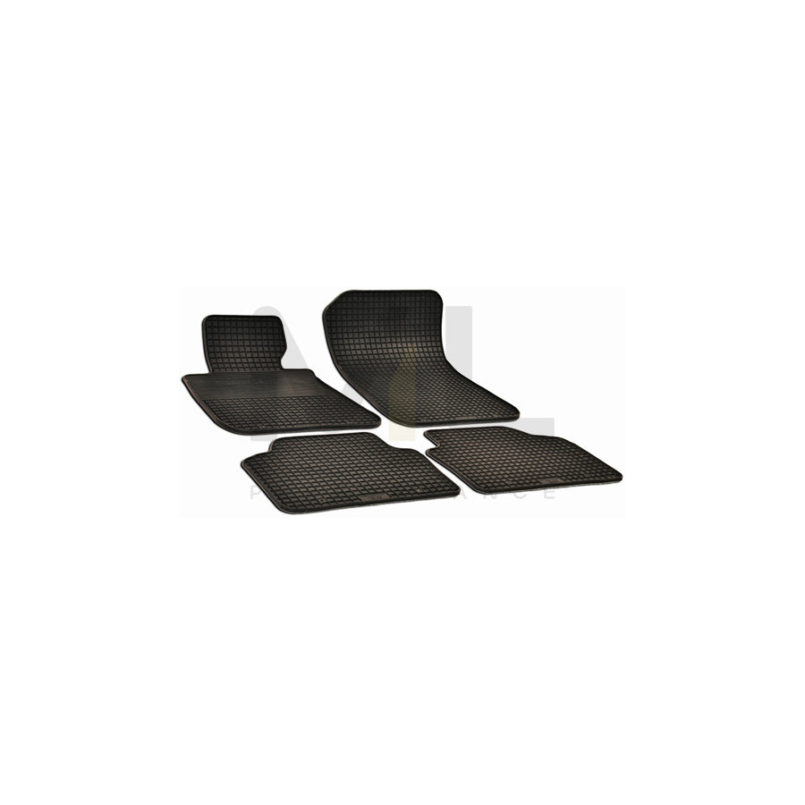 WALSER Tailored 50749 Floor mat set for BMW 3 Saloon (E90) Elastomer, Front and Rear, Quantity: 4, Black | ML Performance Car Parts