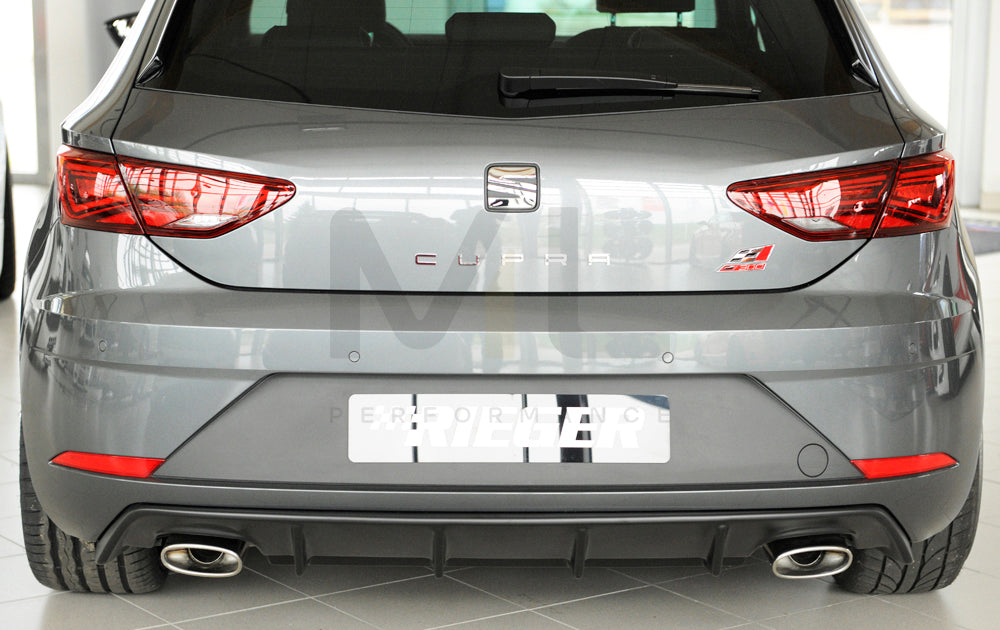 Rieger 00027037 SEAT 5F Leon Cupra Rear Diffuser 6 | ML Performance EU Car Parts