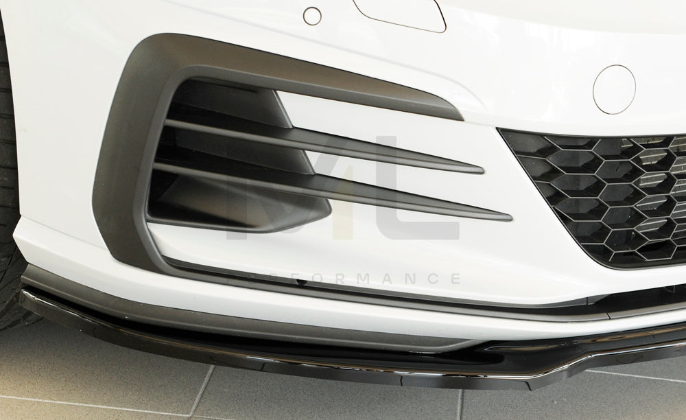 Rieger 00088148 VW Mk7 Golf Front Splitter (GTI, GTD & GTE) 4 | ML Performance EU Car Parts