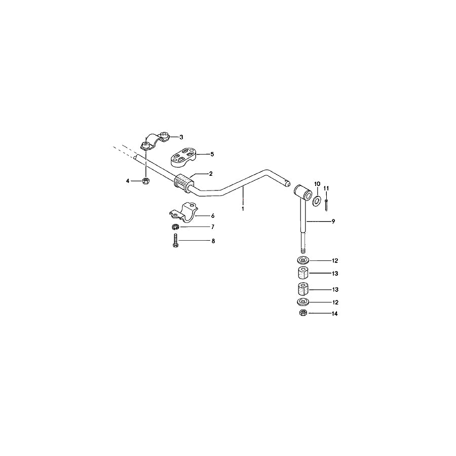 Genuine Porsche Drop Link Front Porsche 924 1979-85 | ML Performance EU Car Parts