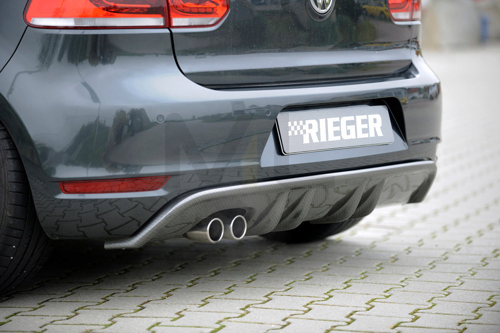 Rieger 00099657 VW Mk6 Golf GTD Rear Diffuser 1 | ML Performance EU Car Parts