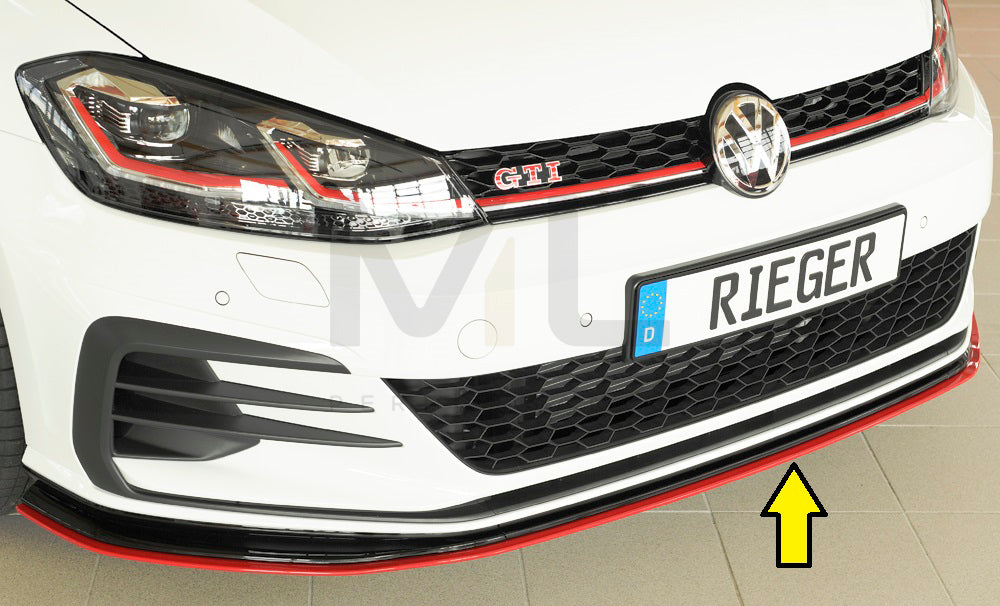 Rieger 00059515 VW Mk7 Golf GTI-TCR Front Splitter 1 | ML Performance EU Car Parts