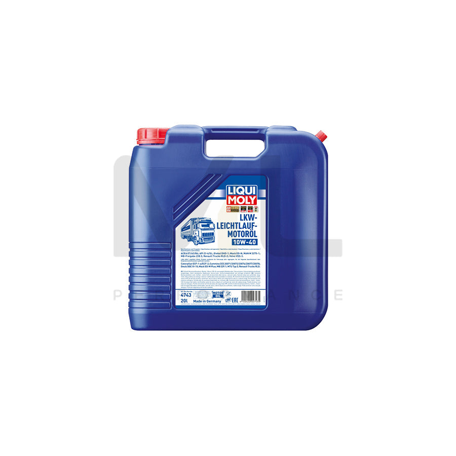 Liqui Moly Truck Low-friction Motor Oil 10W-40 60l