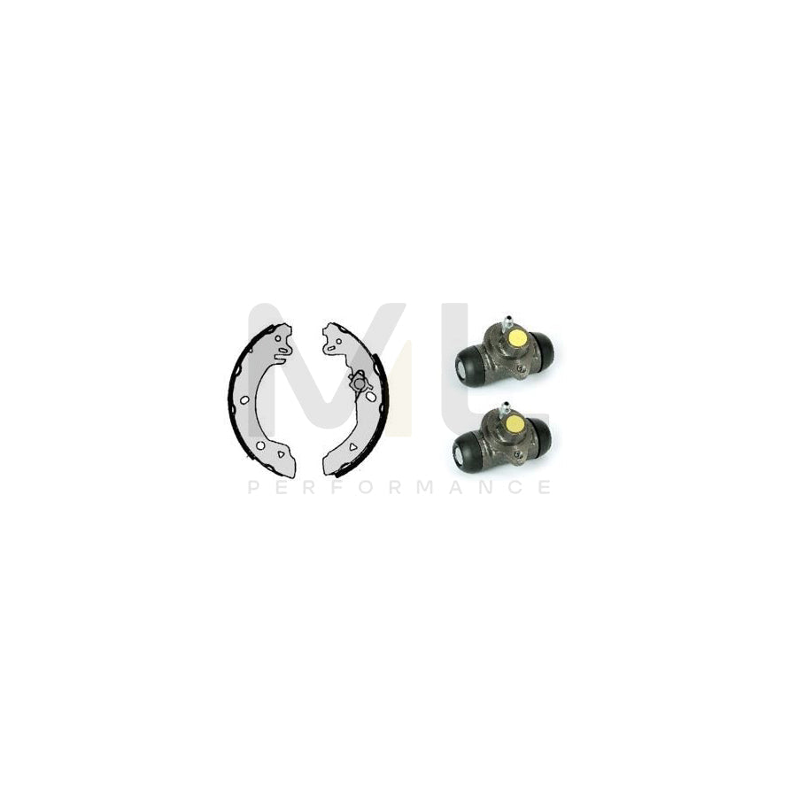 BREMBO STANDARD KIT H 24 028 Brake Shoe Set for FORD FIESTA Ø: 203mm | ML Performance Car Parts