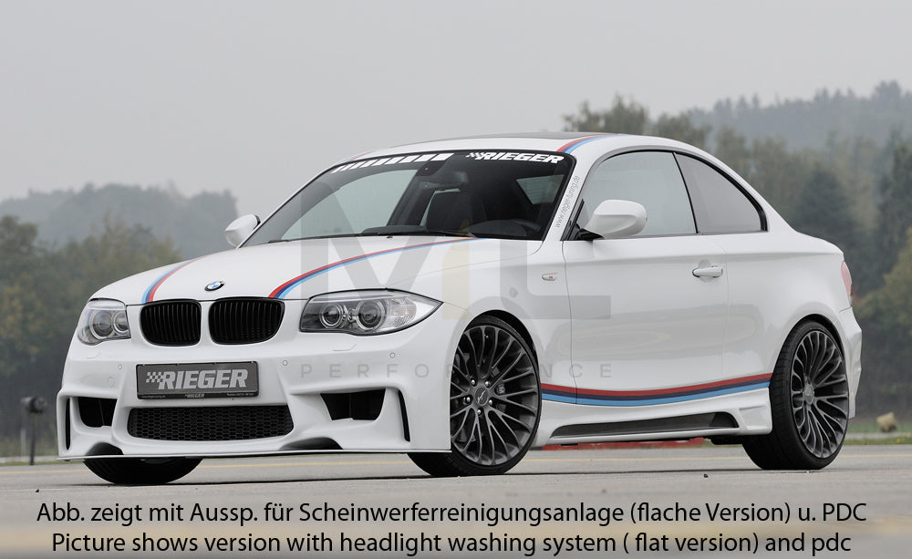 Rieger 00035041 BMW 1 Series E81 E82 E87 E88 Front Bumper 4 | ML Performance EU Car Parts