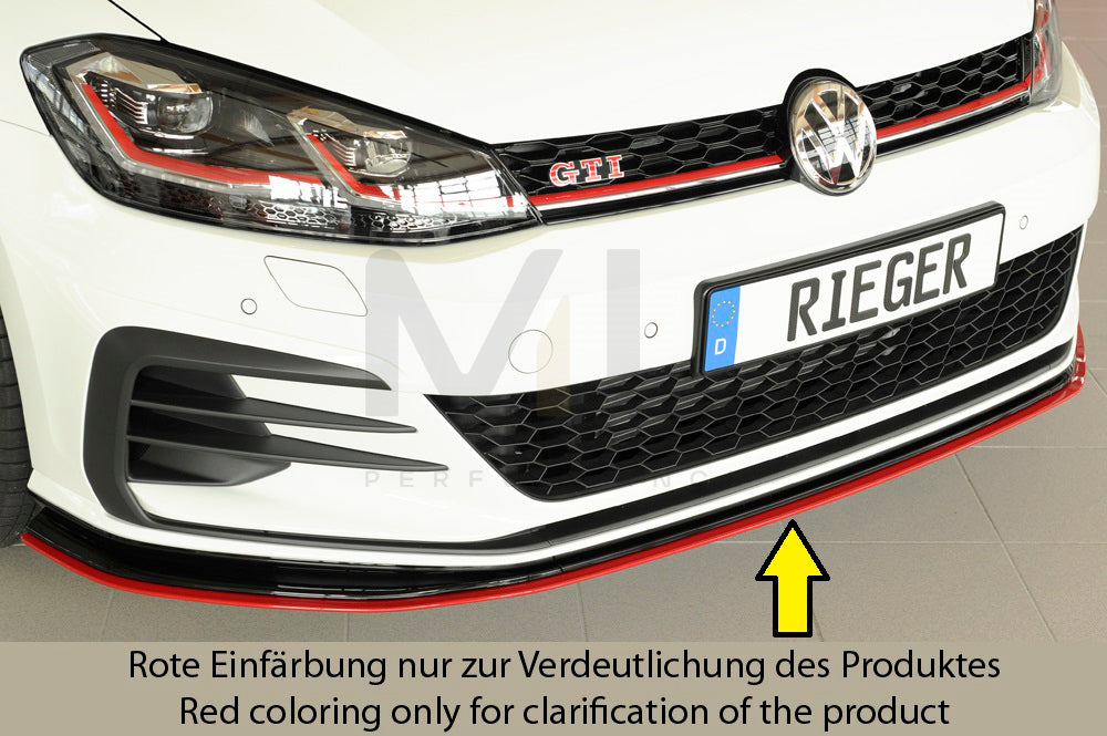 Rieger 00059515 VW Mk7 Golf GTI-TCR Front Splitter 2 | ML Performance EU Car Parts