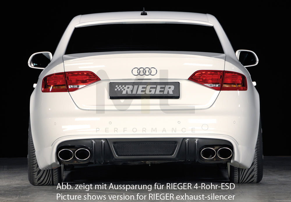 Rieger 00099082 Audi B8 B81 A4 Rear Diffuser 5 | ML Performance EU Car Parts