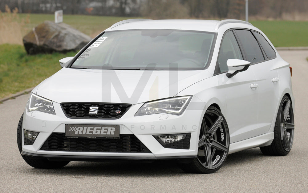 Rieger 00088105 SEAT 5F Front Splitter (Leon FR & Leon Cupra) 5 | ML Performance EU Car Parts