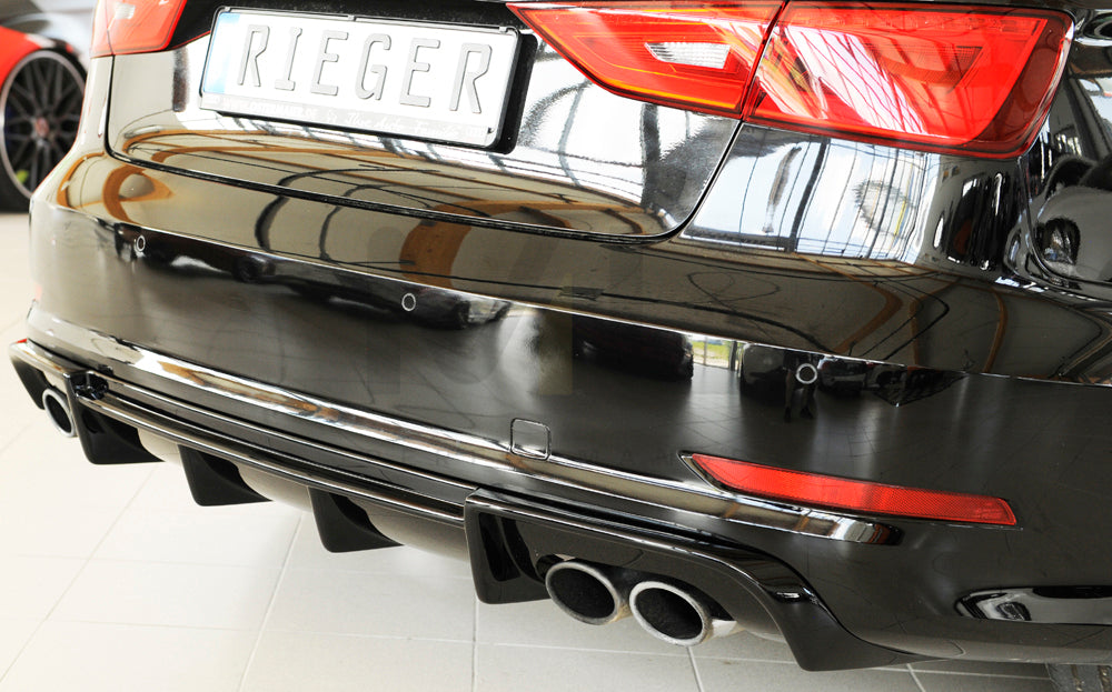 Rieger 00088164 Audi 8V S3 Rear Diffuser 3 | ML Performance EU Car Parts