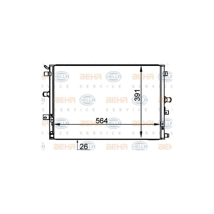 Hella 8ML 376 765-081 Intercooler