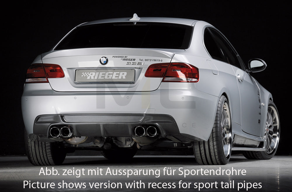 Rieger 00099859 BMW 3 Series E92 E93 Rear Diffuser 2 | ML Performance EU Car Parts