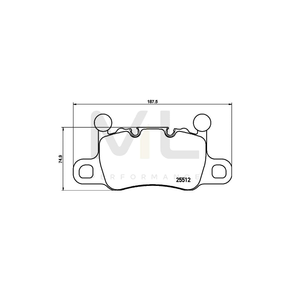 Brembo P 65 038 Brake Pad Set Prepared For Wear Indicator, With Counterweights | ML Performance Car Parts