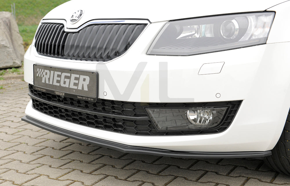 Rieger 00079017 Skoda 5E Octavia Front Splitter 2 | ML Performance EU Car Parts