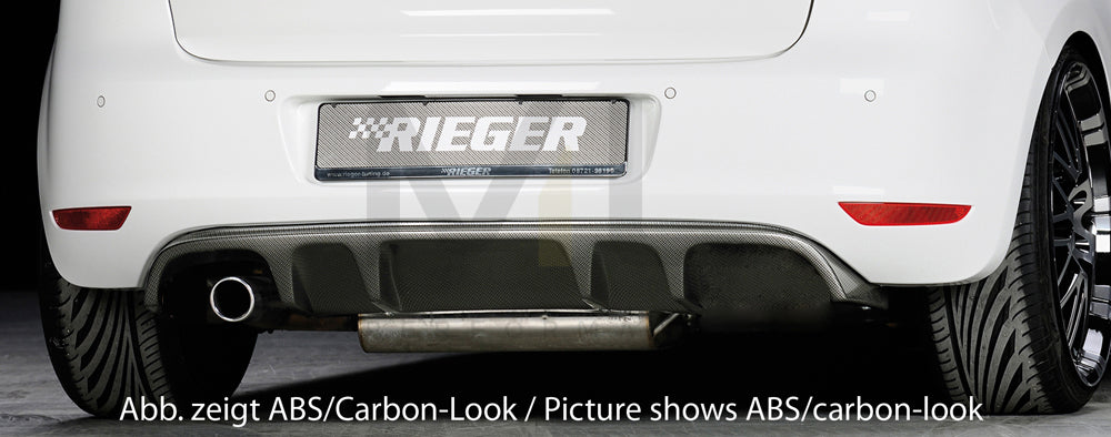 Rieger 00099801 VW Mk6 Golf Rear Diffuser 1 | ML Performance EU Car Parts