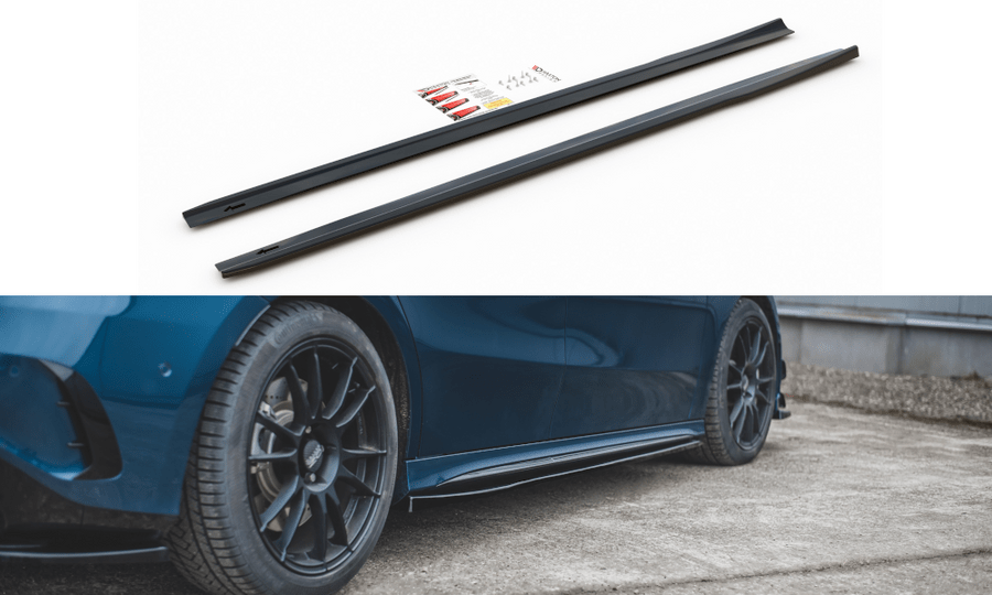 Maxton Design ME-A-177-35-SD1T Side Skirts Diffusers V.1 Mercedes Benz A35 AMG / AMG-Line W177 | ML Performance UK Car Parts