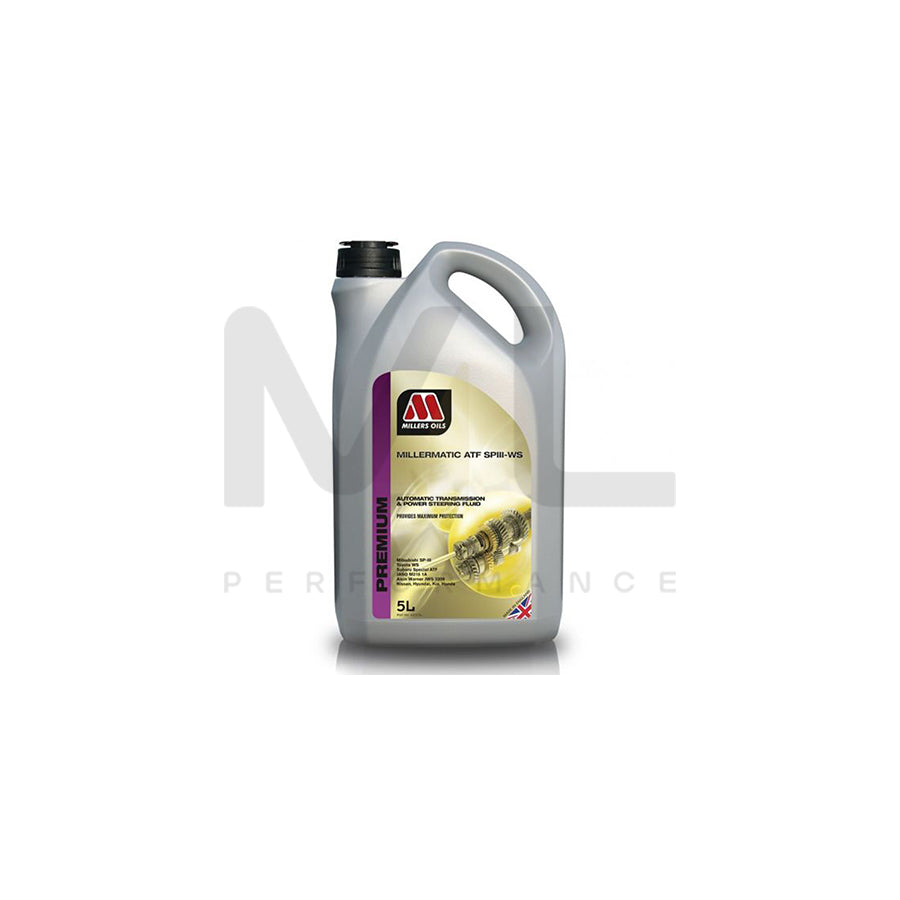 Millers Oils Millermatic ATF SPIII-WS Automatic Transmission Fluid 5l | Engine Oil | ML Car Parts UK | ML Performance