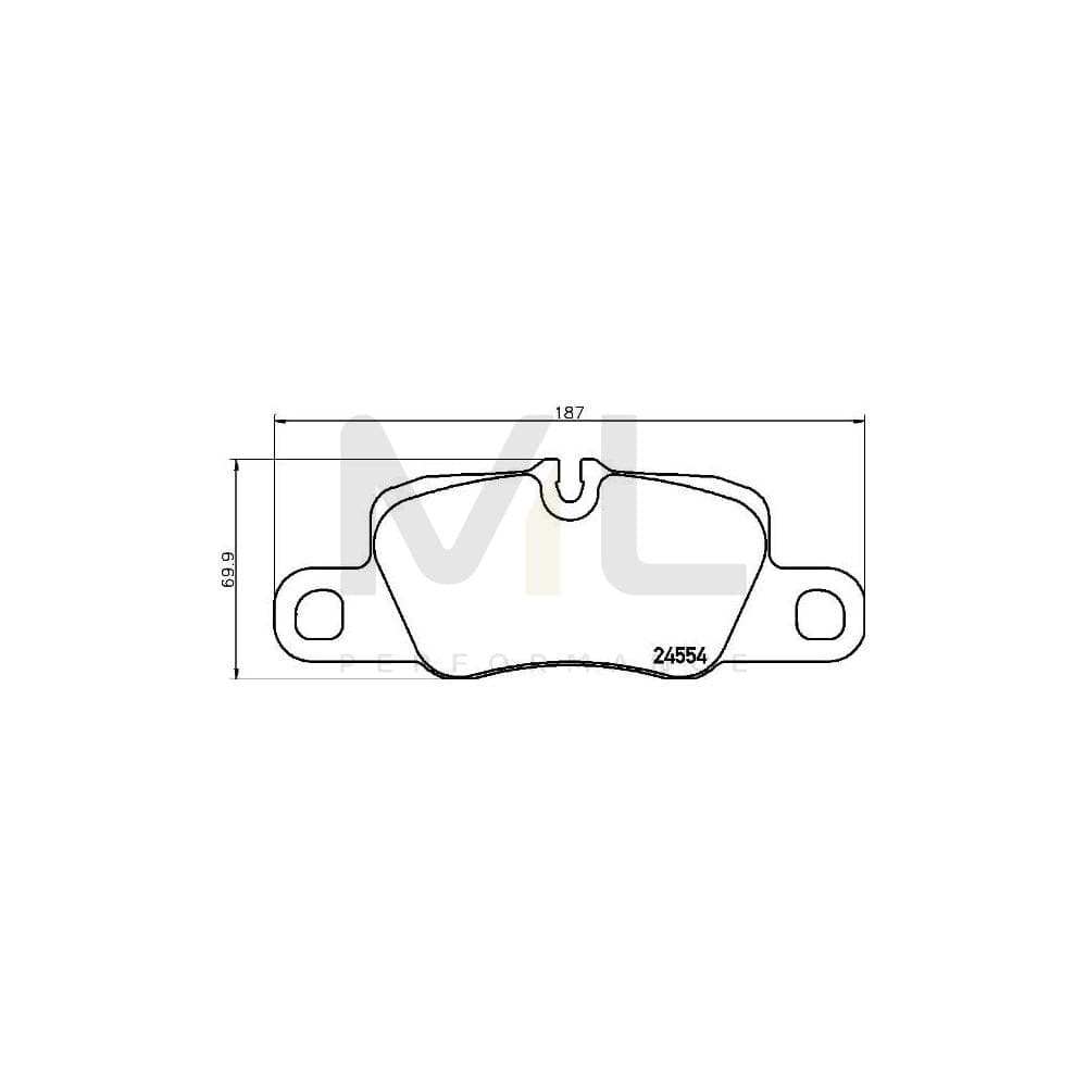 Brembo P 65 029 Brake Pad Set For Porsche Panamera Prepared For Wear Indicator | ML Performance Car Parts