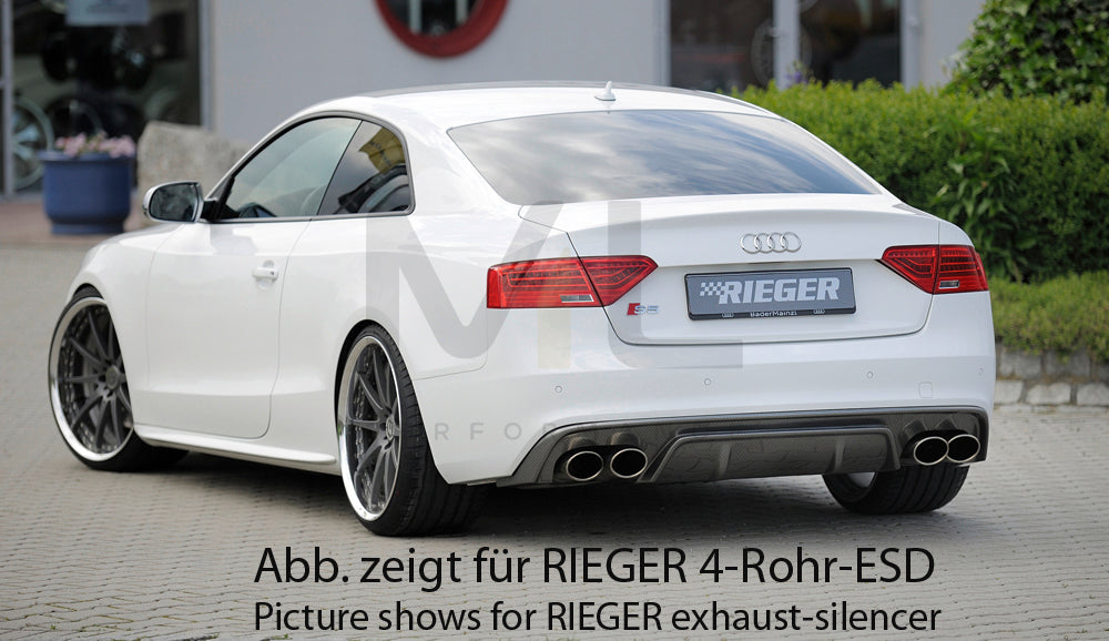 Rieger 00099196 Audi B8 B81 A5 Rear Diffuser 2 | ML Performance EU Car Parts