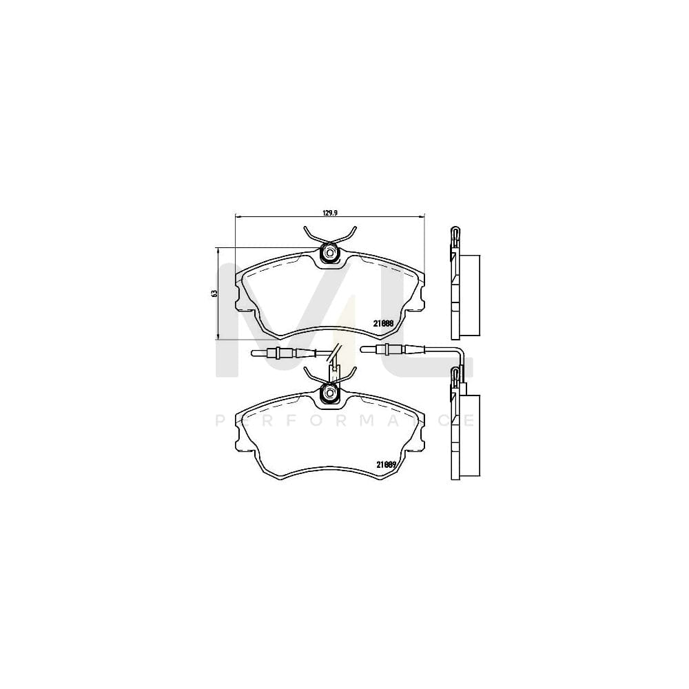 Brembo P 68 023 Brake Pad Set For Renault Espace Iii (Je) With Brake Caliper Screws | ML Performance Car Parts