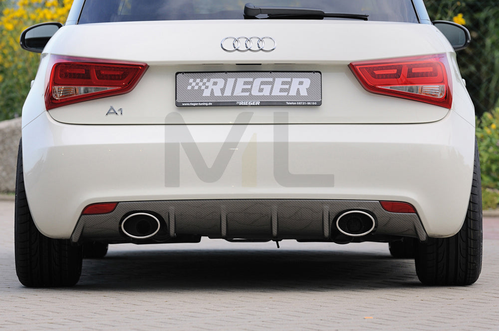 Rieger 00099878 Audi 8X A1 Rear Diffuser 1 | ML Performance EU Car Parts