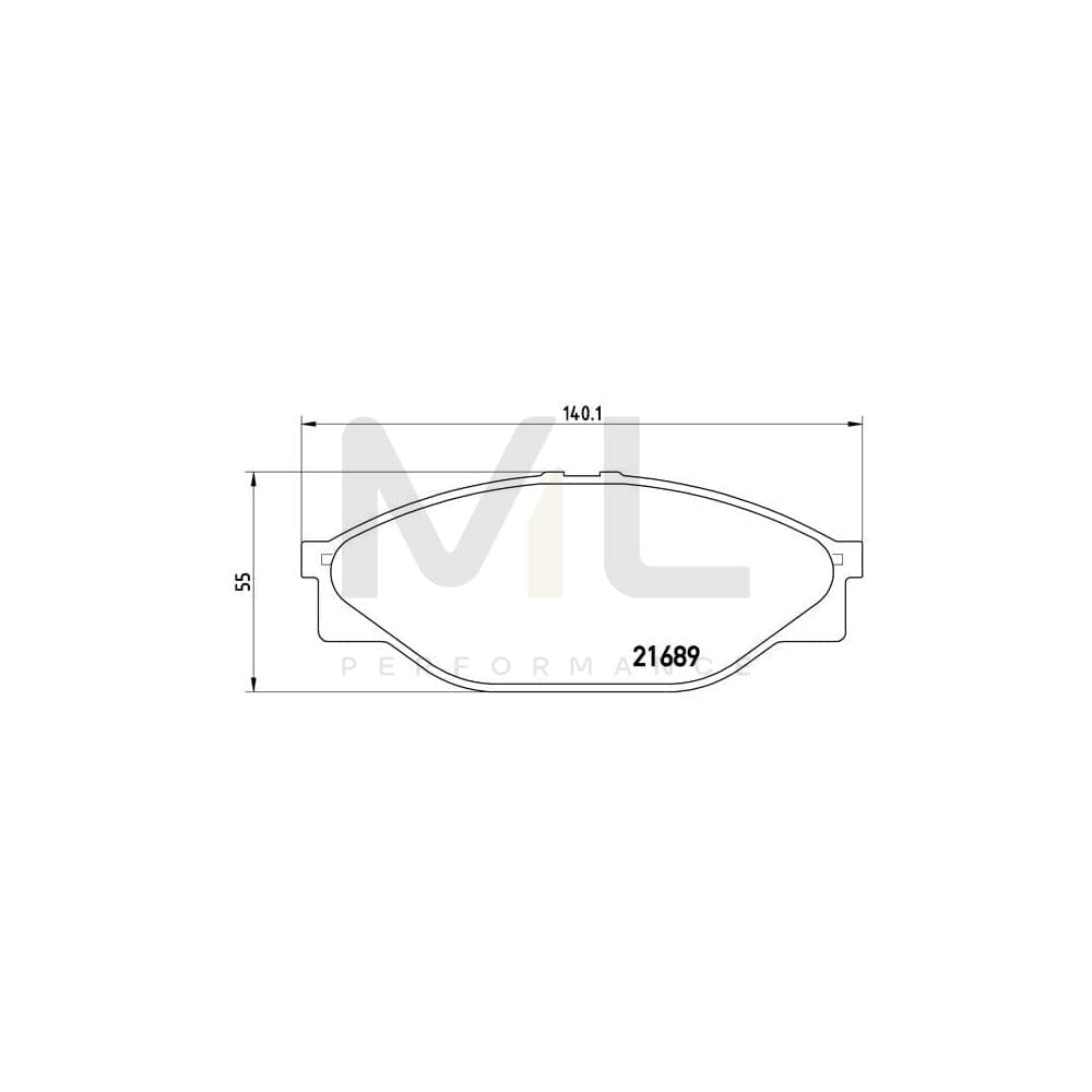 Brembo P 83 023 Brake Pad Set Excl. Wear Warning Contact | ML Performance Car Parts