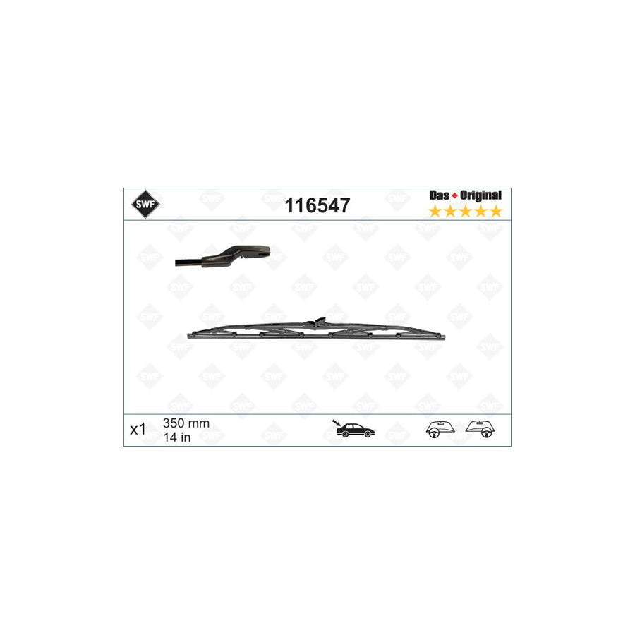 Swf Original Rear 116547 Wiper Blade | ML Performance EU Car Parts