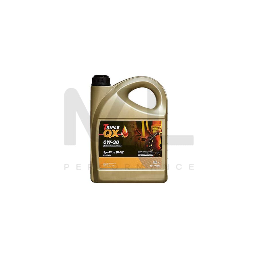 TRIPLE QX SynPlus Engine Oil 0W-30 BMW - 5Ltr Engine Oil ML Performance UK ML Car Parts